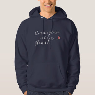 Norwegisch bei Heart Hoodie, Norwegen Hoodie