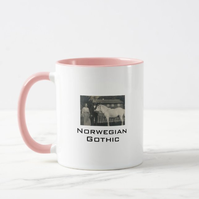 Norwegisch Gothic Real Foto Kaffeekochen Tasse (Links)