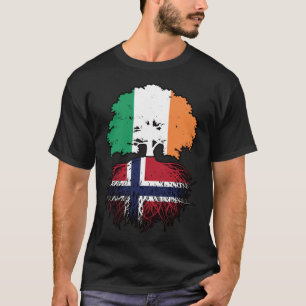 Norwegisch-irische Treuhandflagge T-Shirt
