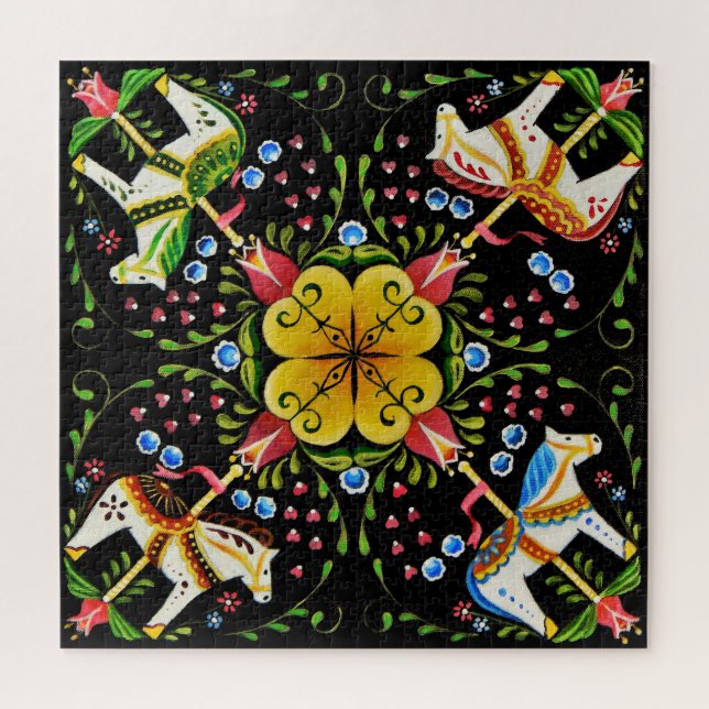 norwegisch/nordisch/schweizerisch-folkloristisches puzzle (Horizontal)