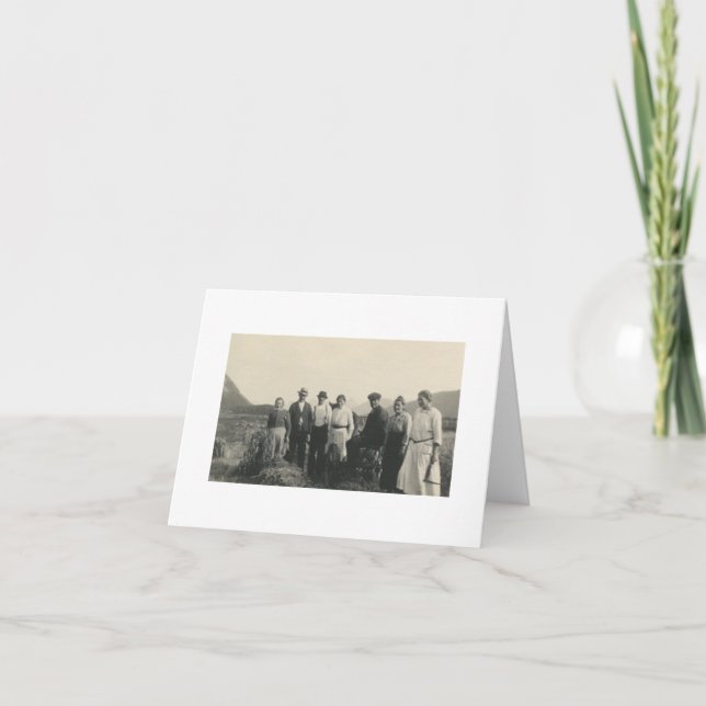 Norwegische Bauern des antiken Real Fotos - Karte (Vorderseite)