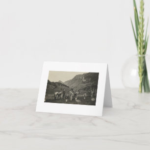 Norwegische Bauern des antiken Real Fotos - Karte