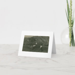 Norwegische Bauern des antiken Real Fotos - Karte