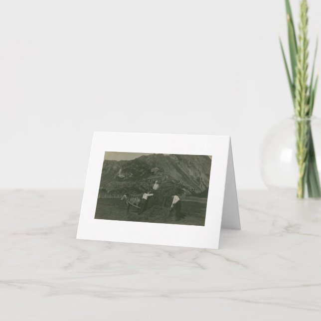 Norwegische Bauern des antiken Real Fotos - Karte