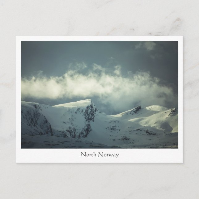 Norwegische Bergwelt Postkarte (Vorderseite)