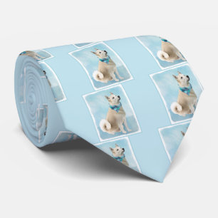 Norwegische Buhund-Malerei - Niedliche Original Hu Krawatte