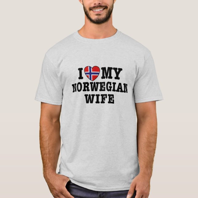 norwegische Ehefrau T-Shirt (Vorderseite)