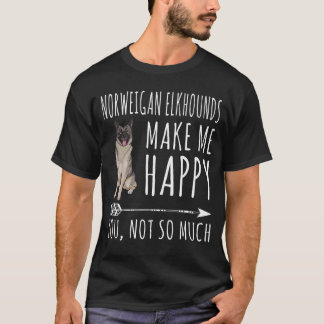 Norwegische Elchhunde machen mich glücklich, dich T-Shirt
