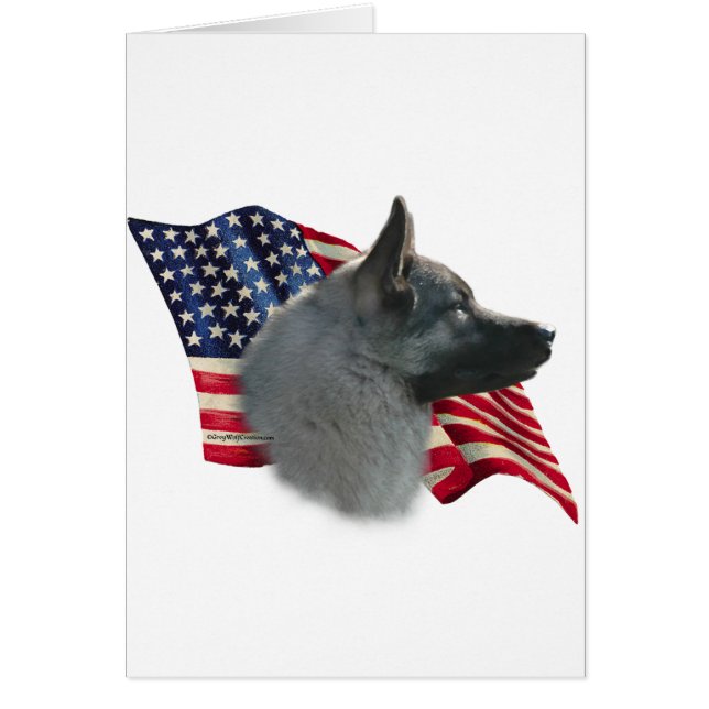 Norwegische Elkhound-Flagge (Vorne)