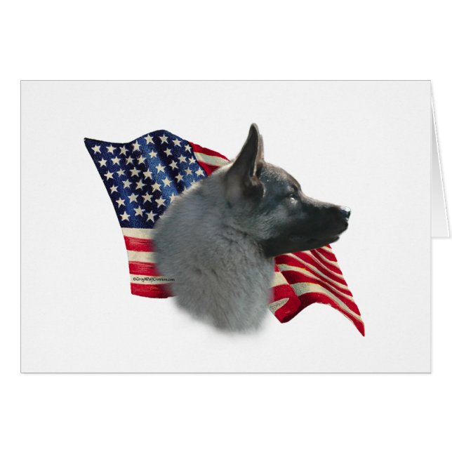 Norwegische Elkhound-Flagge (Vorderseite (Horizontal))