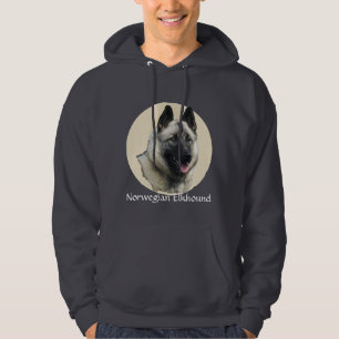 Norwegische Elkhound-Kunst Hoodie