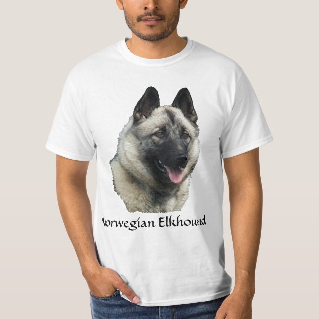 Norwegische Elkhound-Kunst T-Shirt (Vorderseite)