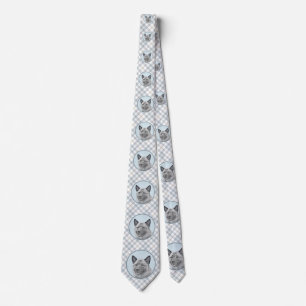 Norwegische Elkhound-Malerei - Original Hundeschic Krawatte