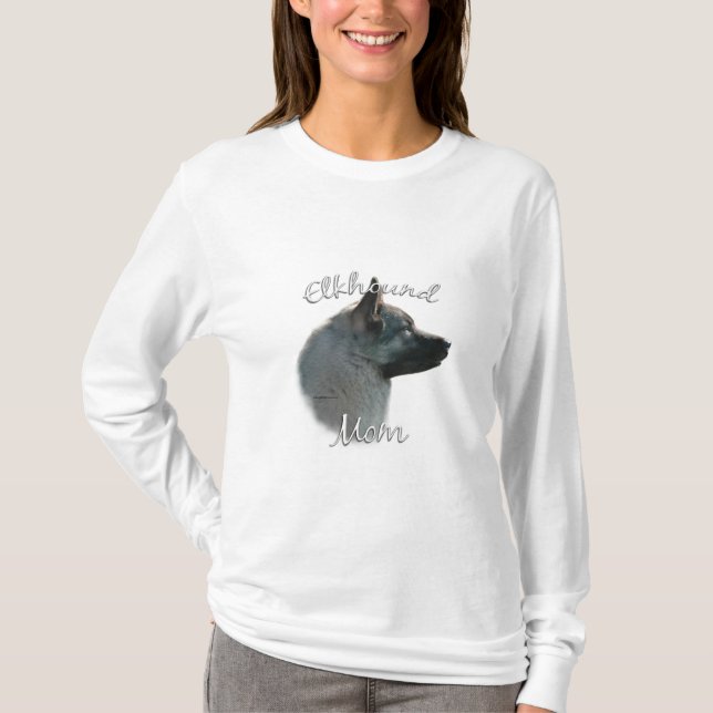 Norwegische Elkhound-Mama 2 T-Shirt (Vorderseite)