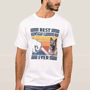 Norwegische Elkhound-Mama je Muttertag Christus T-Shirt