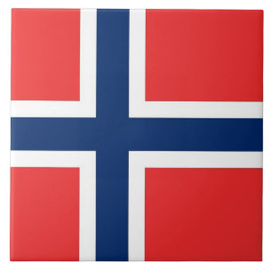 Norwegische Fahne Fliese
