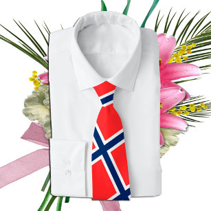 Norwegische Fahne/Norwegen - Reisen, Urlaub/Sport Krawatte