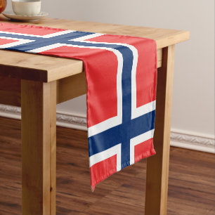 Norwegische Fahne/Norwegen - Reisen, Urlaub/Sport Kurzer Tischläufer