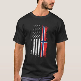 Norwegische Fahne Prix Norwegen USA T-Shirt