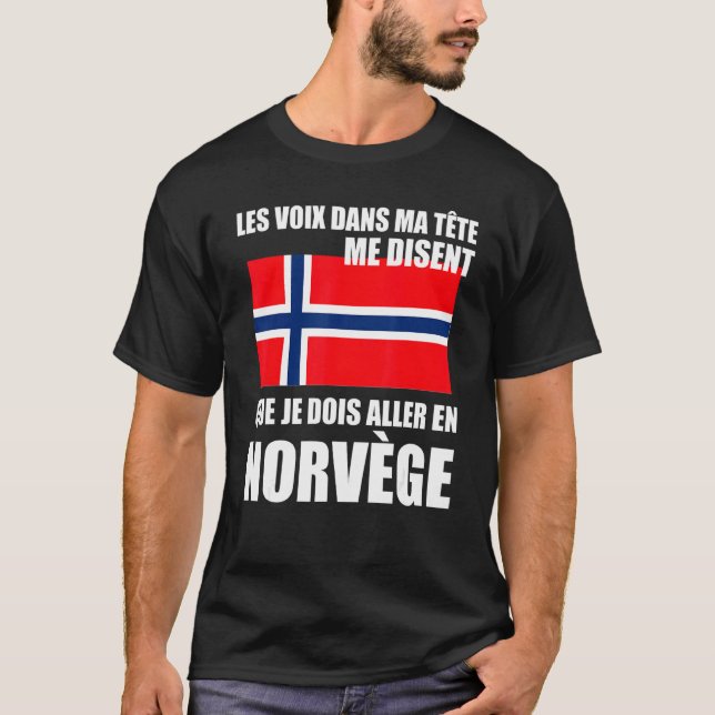 Norwegische Fahne T-Shirt (Vorderseite)