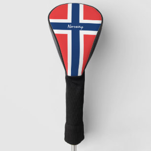 Norwegische Fahne und Golf Norwegen - Sportvereine Golf Headcover