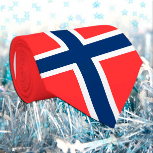 Norwegische Fahne und Norwegen, Reisen/Sport Krawatte