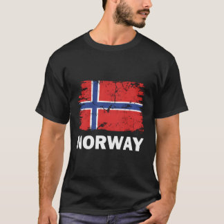 Norwegische Fahnen-Stolperförderung T-Shirt