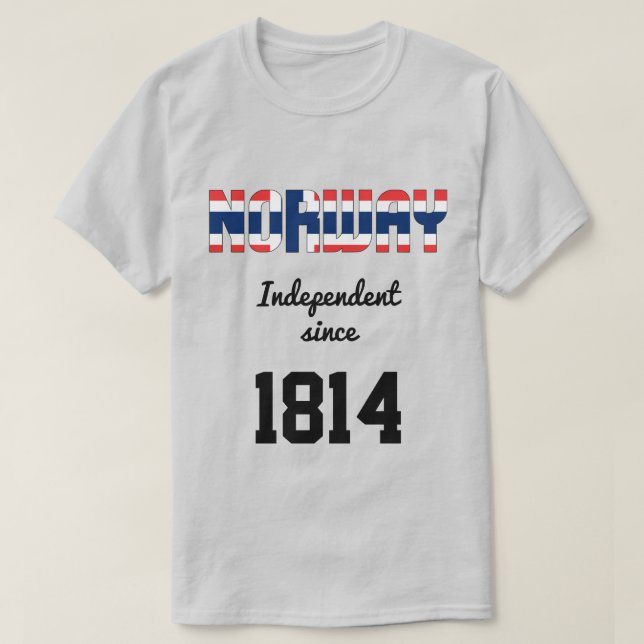 Norwegische Feier zur Unabhängigkeit der Flagge T-Shirt (Design vorne)