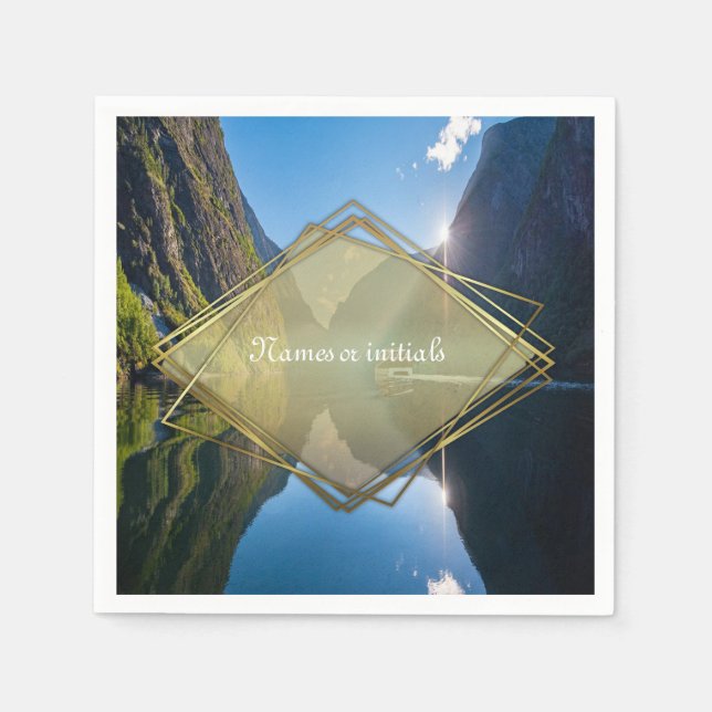 Norwegische Feiern Serviette (Vorderseite)