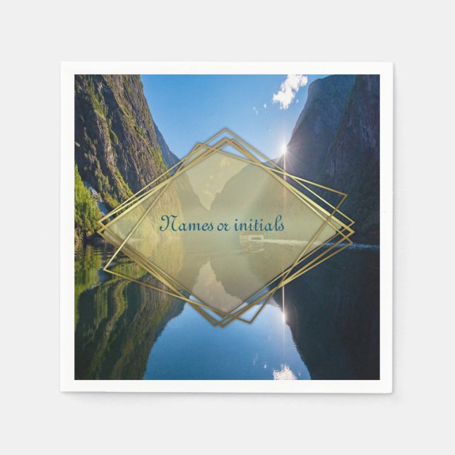 Norwegische Feiern Serviette (Vorderseite)