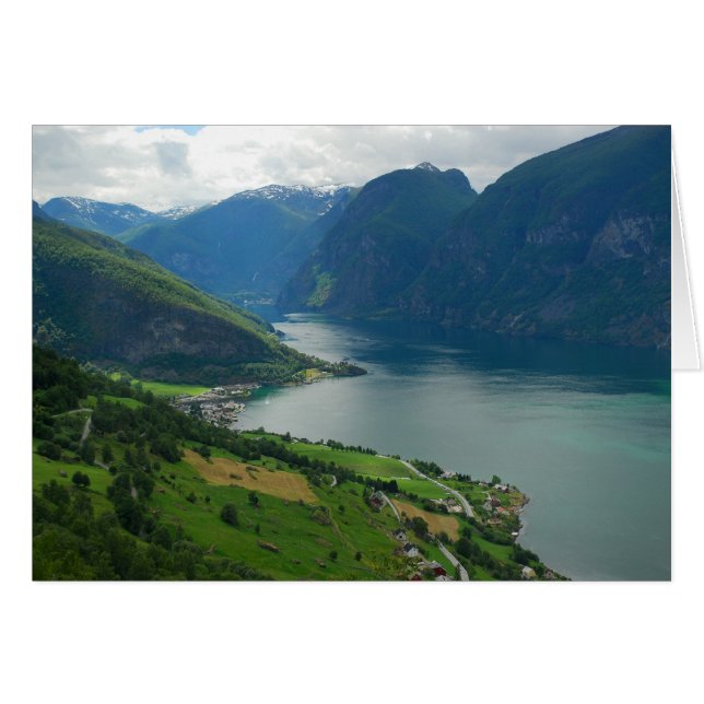 Norwegische Fjord-Karte (Vorderseite (Horizontal))