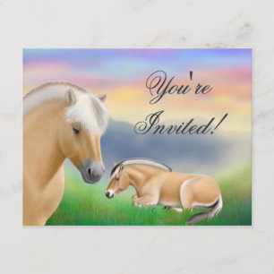 Norwegische Fjord-Pferdeeinladung Einladung