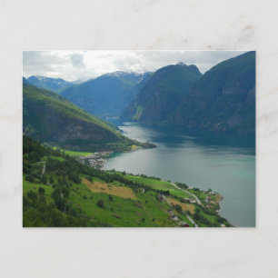 Norwegische Fjord Postkarte