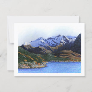 Norwegische Fjorde und Berge Postkarte