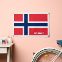 Norwegische Flag für benutzerdefinierten Text