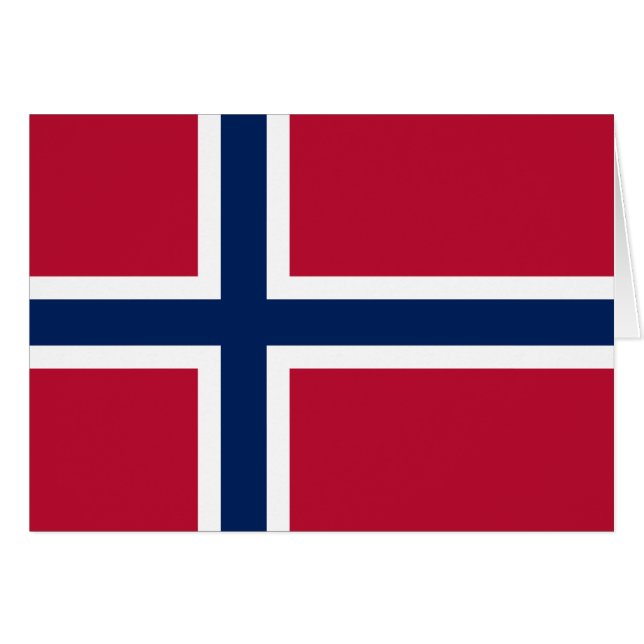 Norwegische Flagge (Vorderseite (Horizontal))