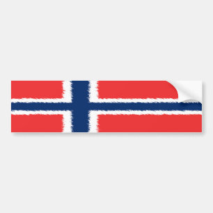 Norwegische Flagge Autoaufkleber