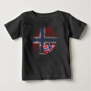 norwegische Flagge Baby T-shirt
