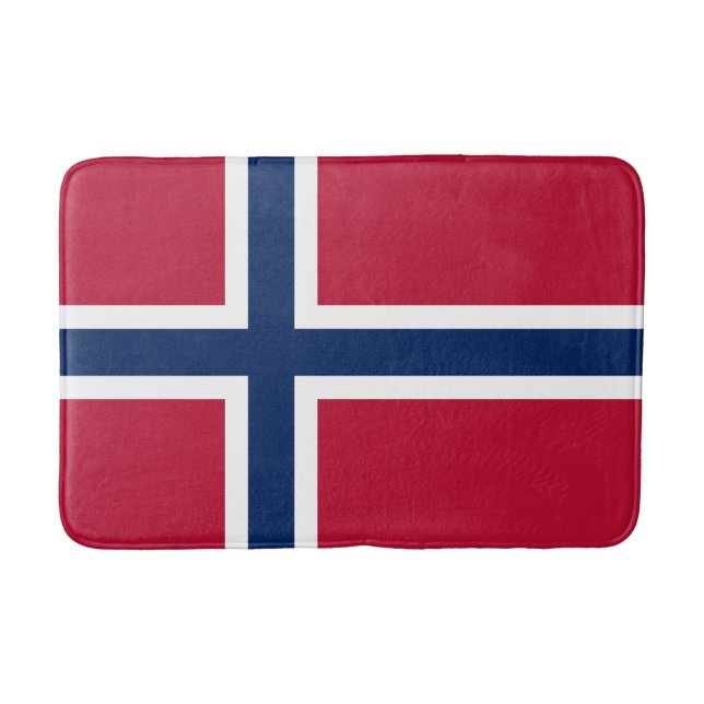 Norwegische Flagge Badematte (Vorderseite)