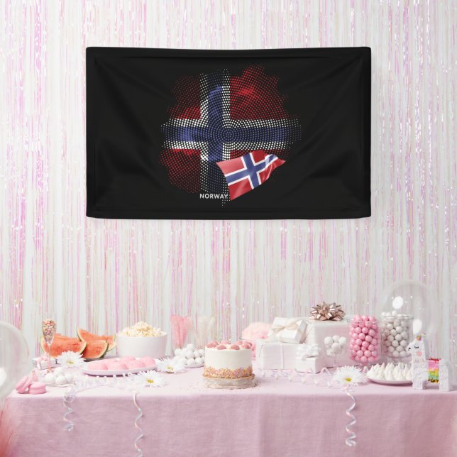 norwegische Flagge Banner (Party)