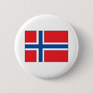Norwegische Flagge Button