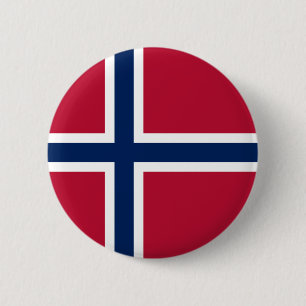 Norwegische Flagge Button