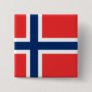 Norwegische Flagge Button