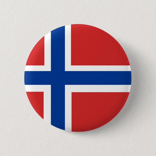 Norwegische Flagge Button (Vorderseite)