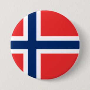 Norwegische Flagge Button