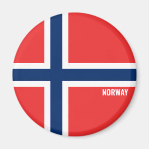 Norwegische Flagge Charming Patriotic Magnet