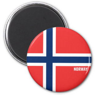 Norwegische Flagge Charming Patriotic Magnet