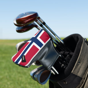 Norwegische Flagge - Custom Golf Putter Head Cover Headcover