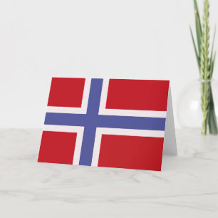 Norwegische Flagge Dankeskarte