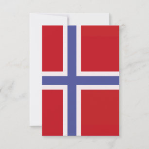 Norwegische Flagge Dankeskarte
